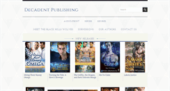Desktop Screenshot of decadentpublishing.com