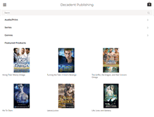 Tablet Screenshot of decadentpublishing.com
